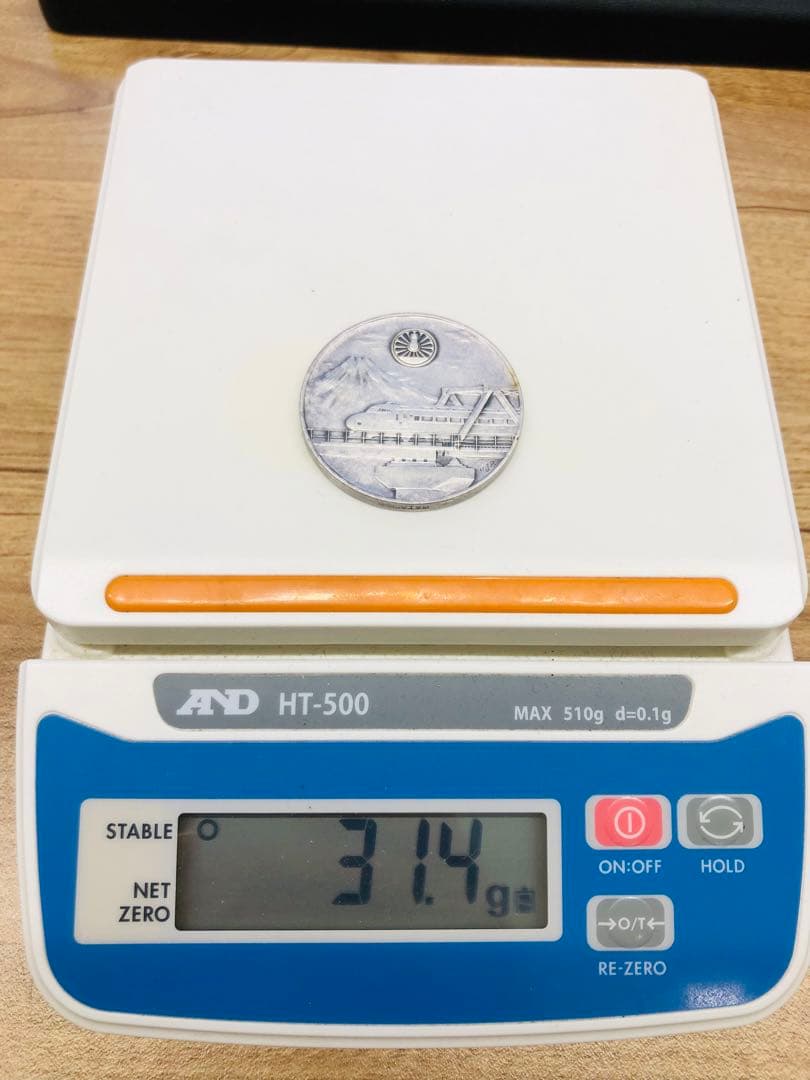 東海道新幹線10周年記念 純銀製