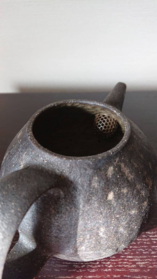 村上躍 黒焼締 ポット大 - メルカリ