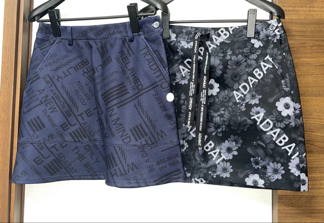 新品タグ付】adabat ゴルフスカート2点セット 定価5.3万 S・Mサイズ