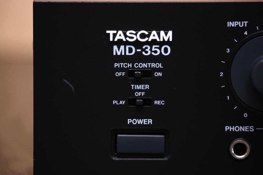 TASCAM MD-350 プロフェッショナル MDプレーヤー/レコーダー