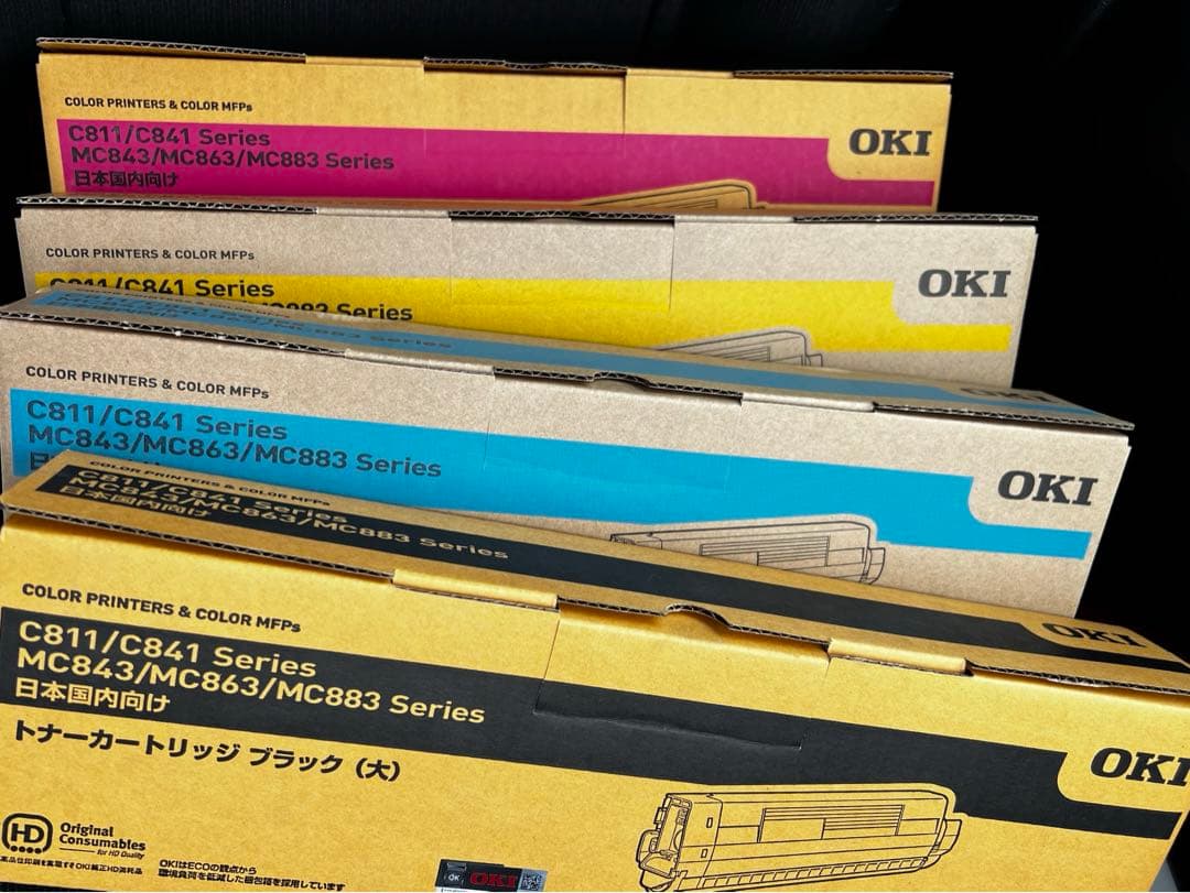 OKI MC843/863/883シリーズトナーカートリッジ 4色セット OKI C811/C841 トナーカートリッジ 4本セットプラス3本 - メルカリ