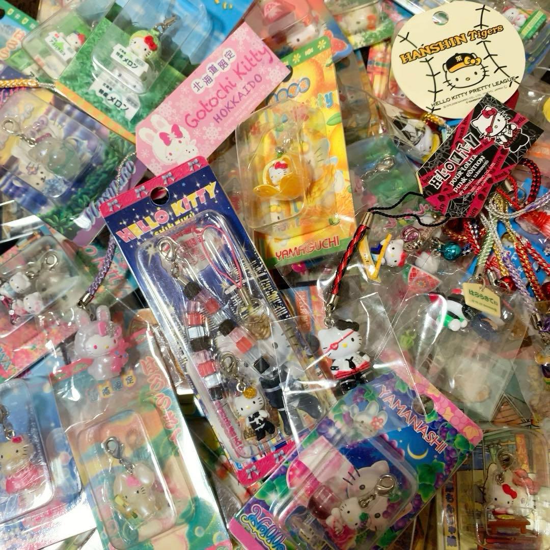 ご当地キティ　68個　根付　ファスナーマスコット　パンク/新宿ver.キティ等