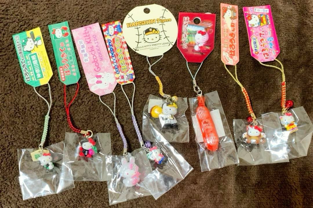 ご当地キティ　68個　根付　ファスナーマスコット　パンク/新宿ver.キティ等