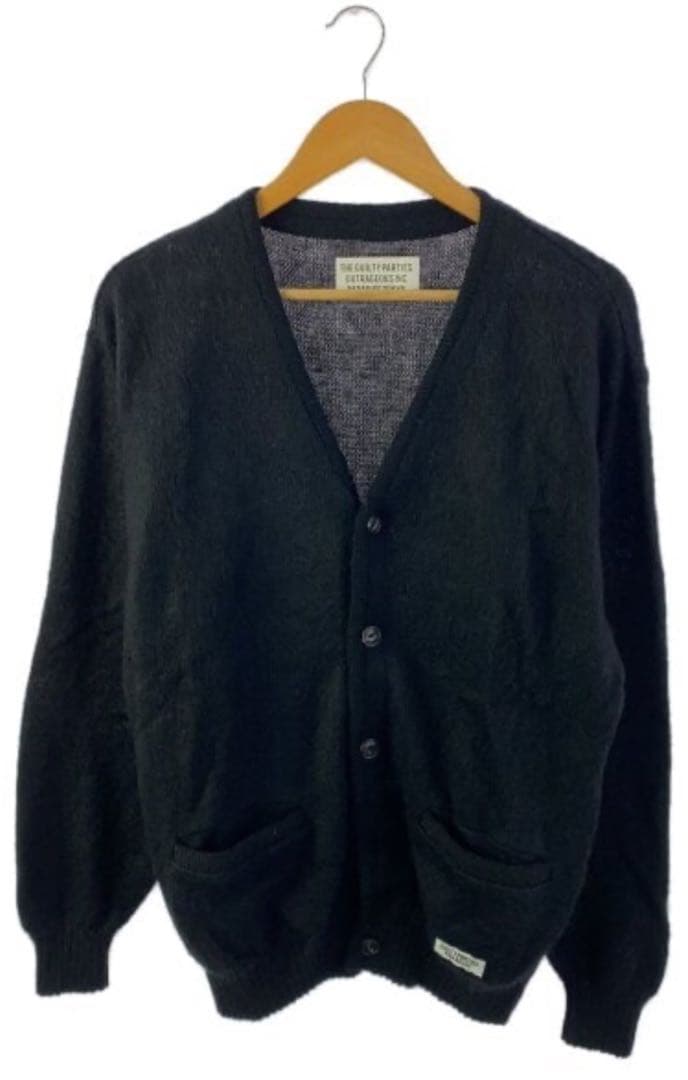 wacko maria ワコマリア 黒 M モヘアカーディガン 野村訓市 - メルカリ