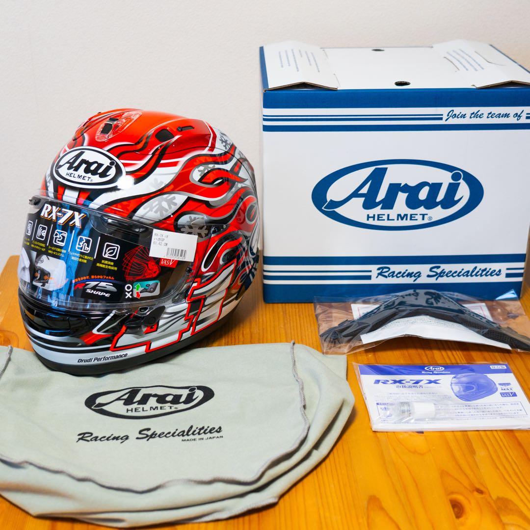 新品】Arai アライ RX-7X 芳賀紀行 Mサイズ フルフェイスヘルメット