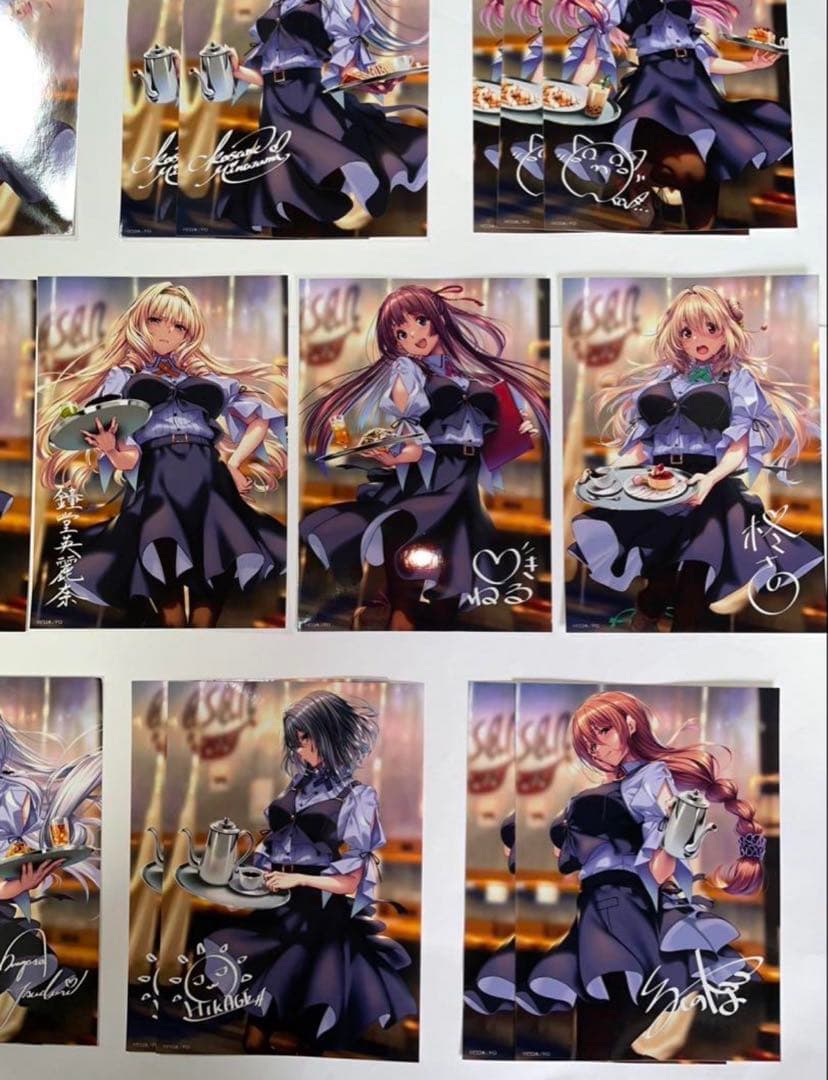 ピロ水 はにかみ彼女 はにかみカフェ ウェイトレスver. ブロマイド 全種