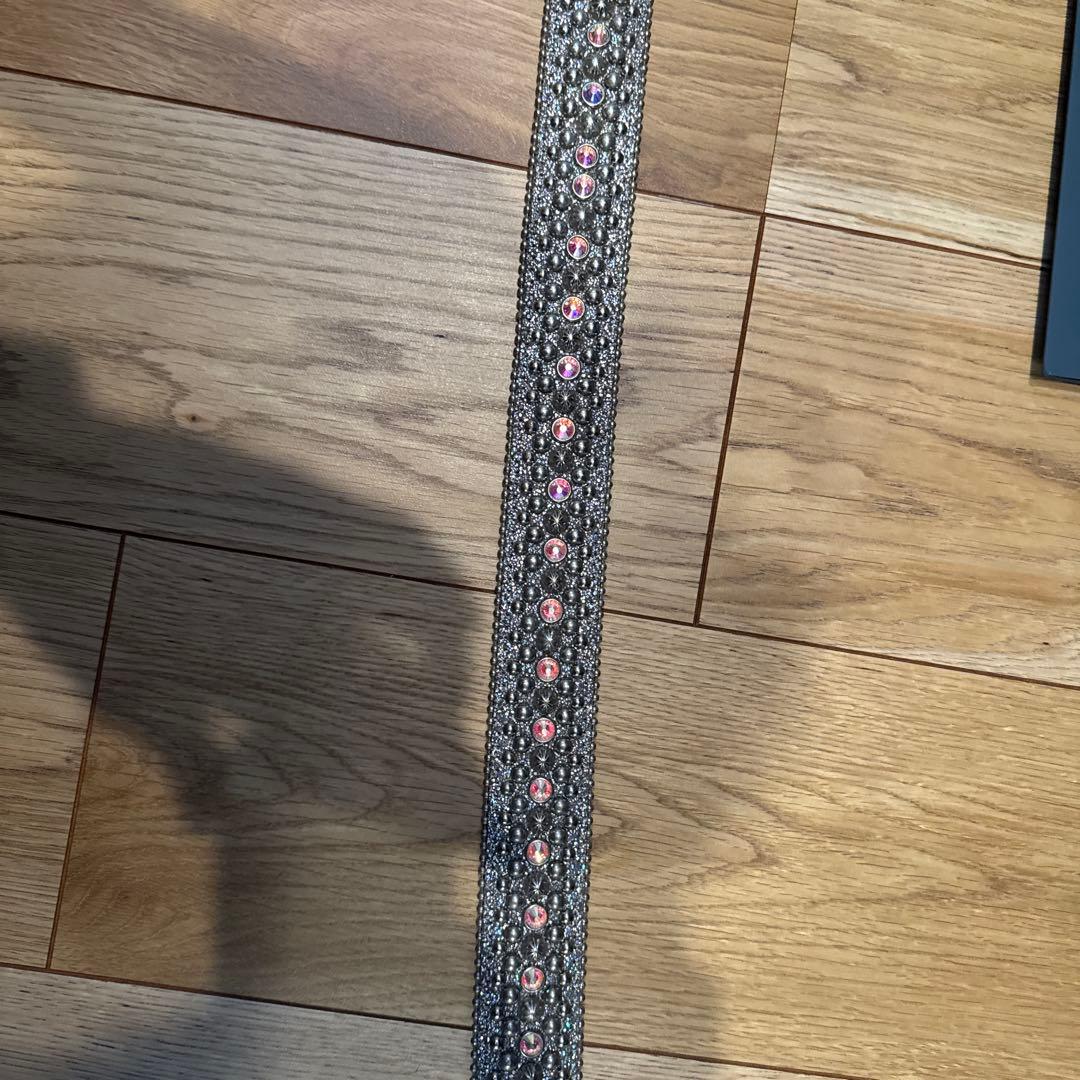 b.b.simone ビジュー付きベルト 30インチ