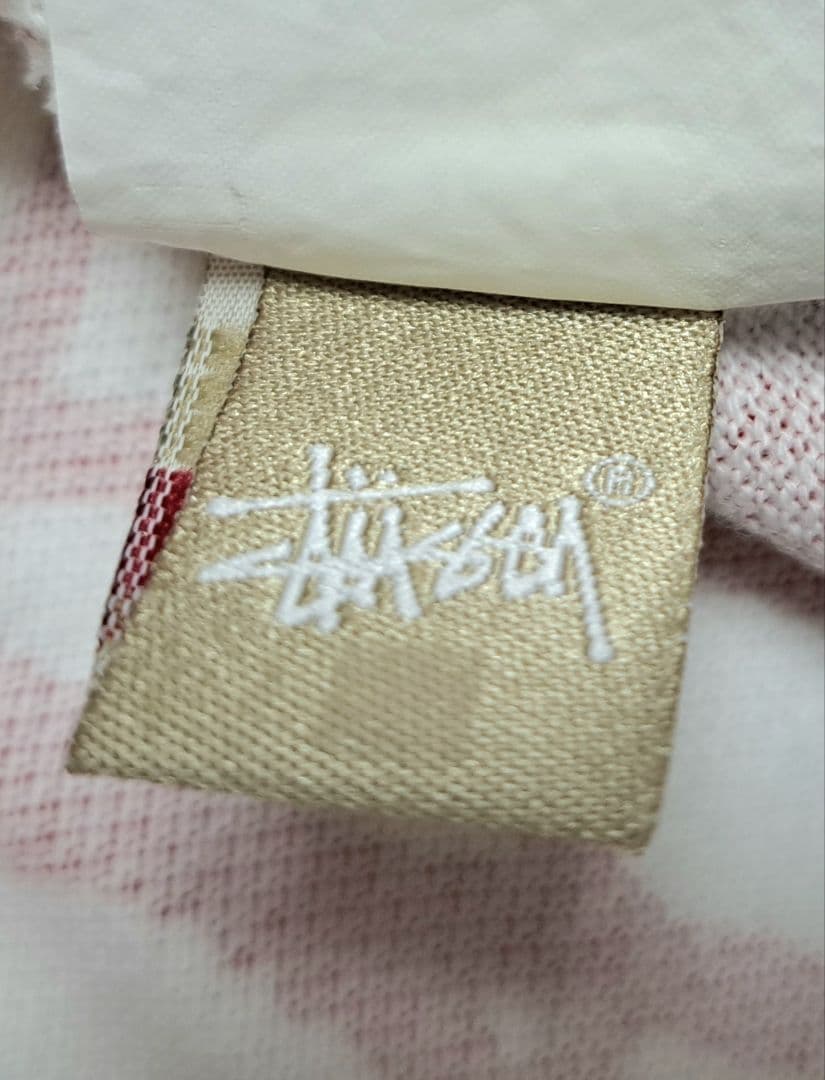 ゴルフ・M】Stüssy × FL アトミックリング ポロシャツ 白×赤 - メルカリ