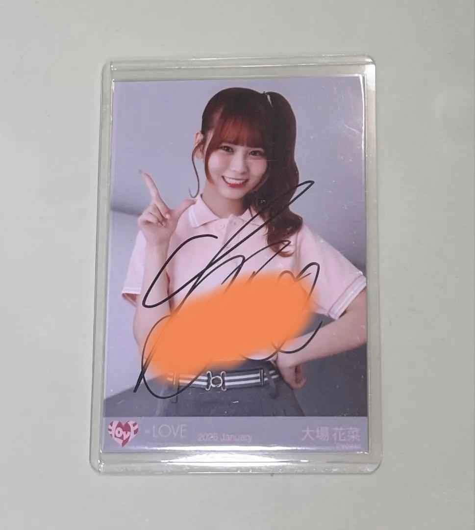 イコラブ 大場花菜 生写真 8周年ツアー 個別ポロシャツ 直筆サイン