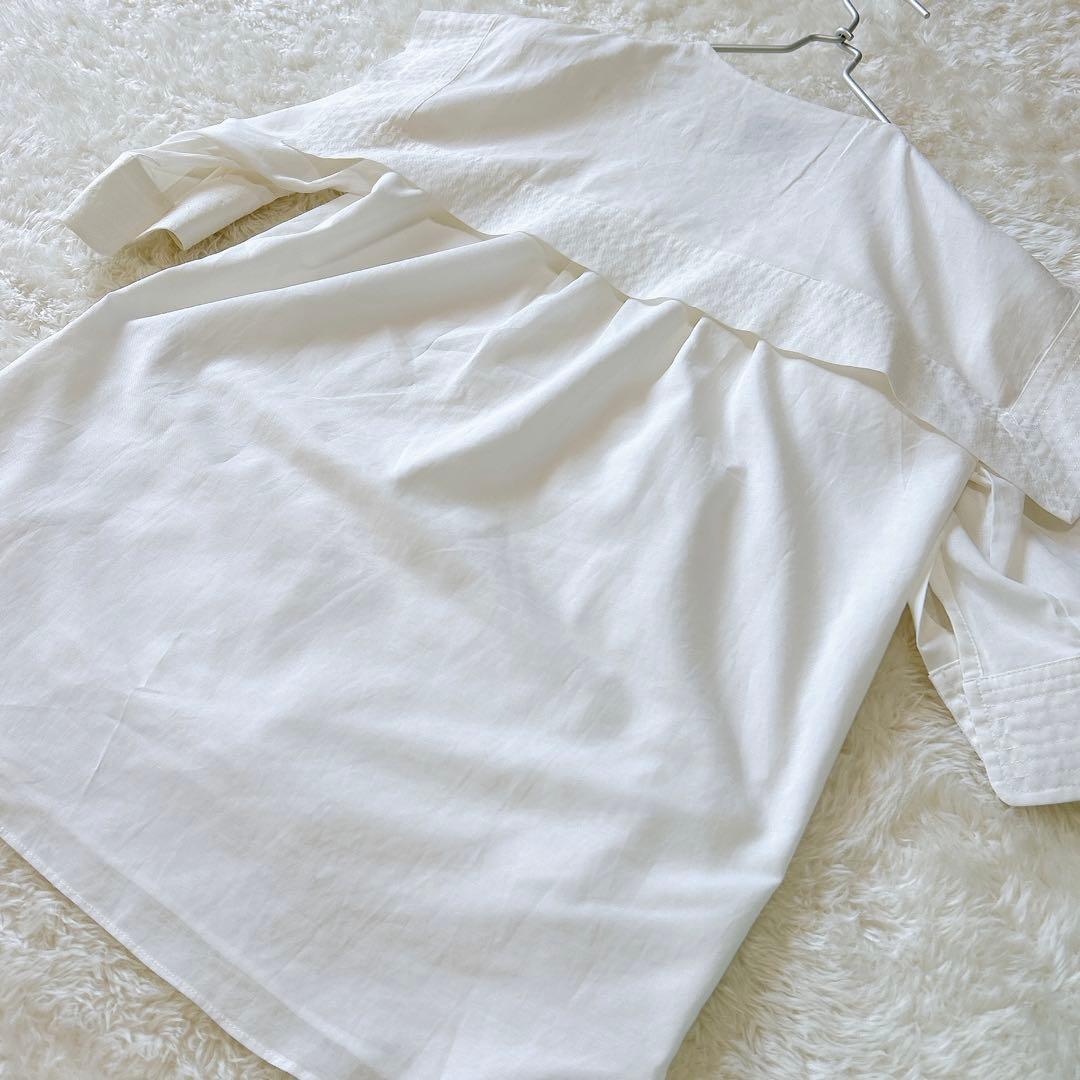 【美品☆レア】MACOマコ セーラーブラウス ホワイト free 半袖