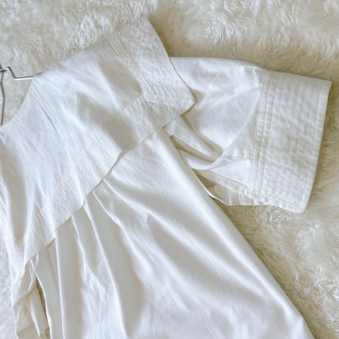 【美品☆レア】MACOマコ セーラーブラウス ホワイト free 半袖