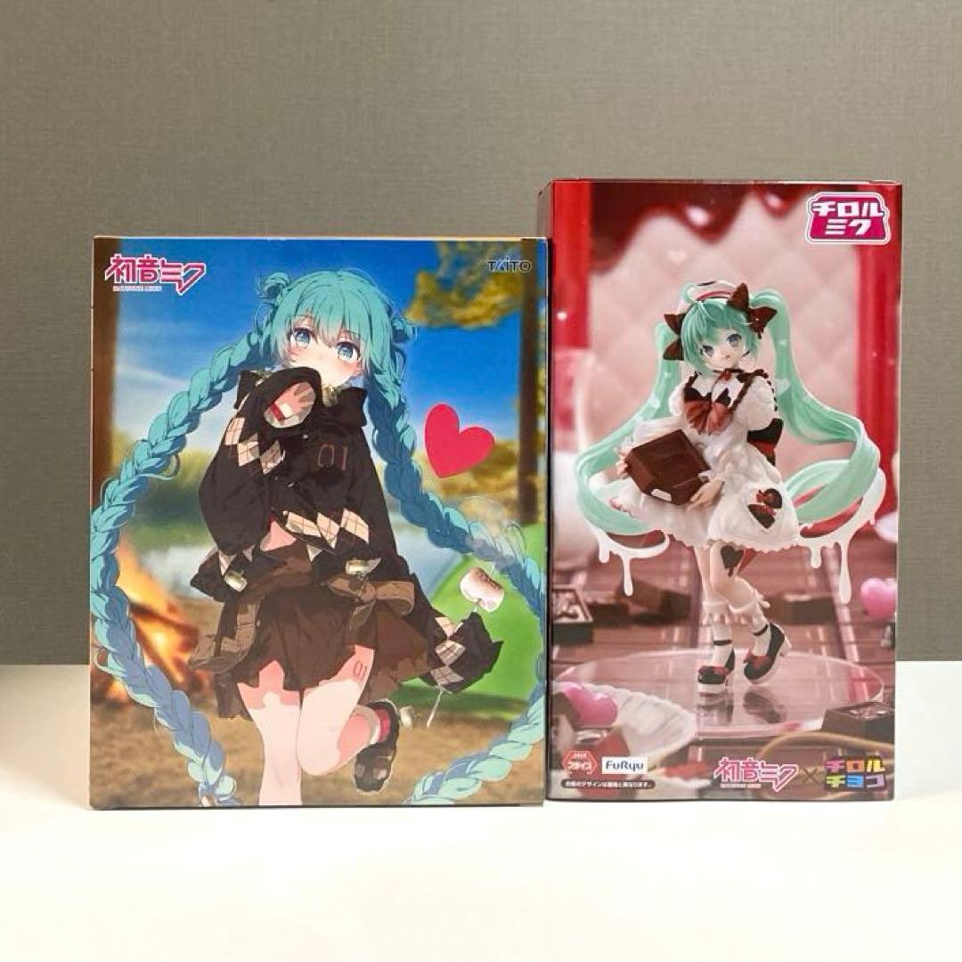 初音ミク Outdoor チロルチョコ フィギュア2体セット - メルカリ