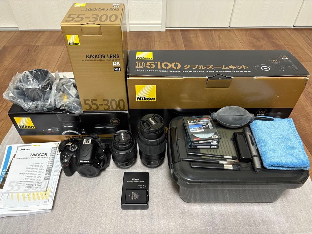 Nikon D5100 18-55mm、55-300mmレンズセット - メルカリ