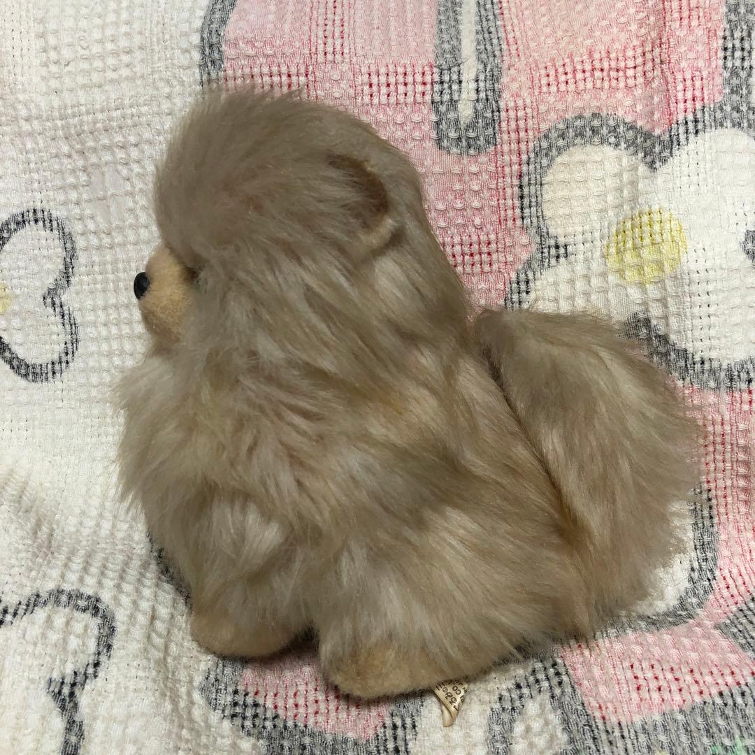 レトロ　ぬいぐるみの三英　ポメラニアン　犬　ぬいぐるみ　中古品