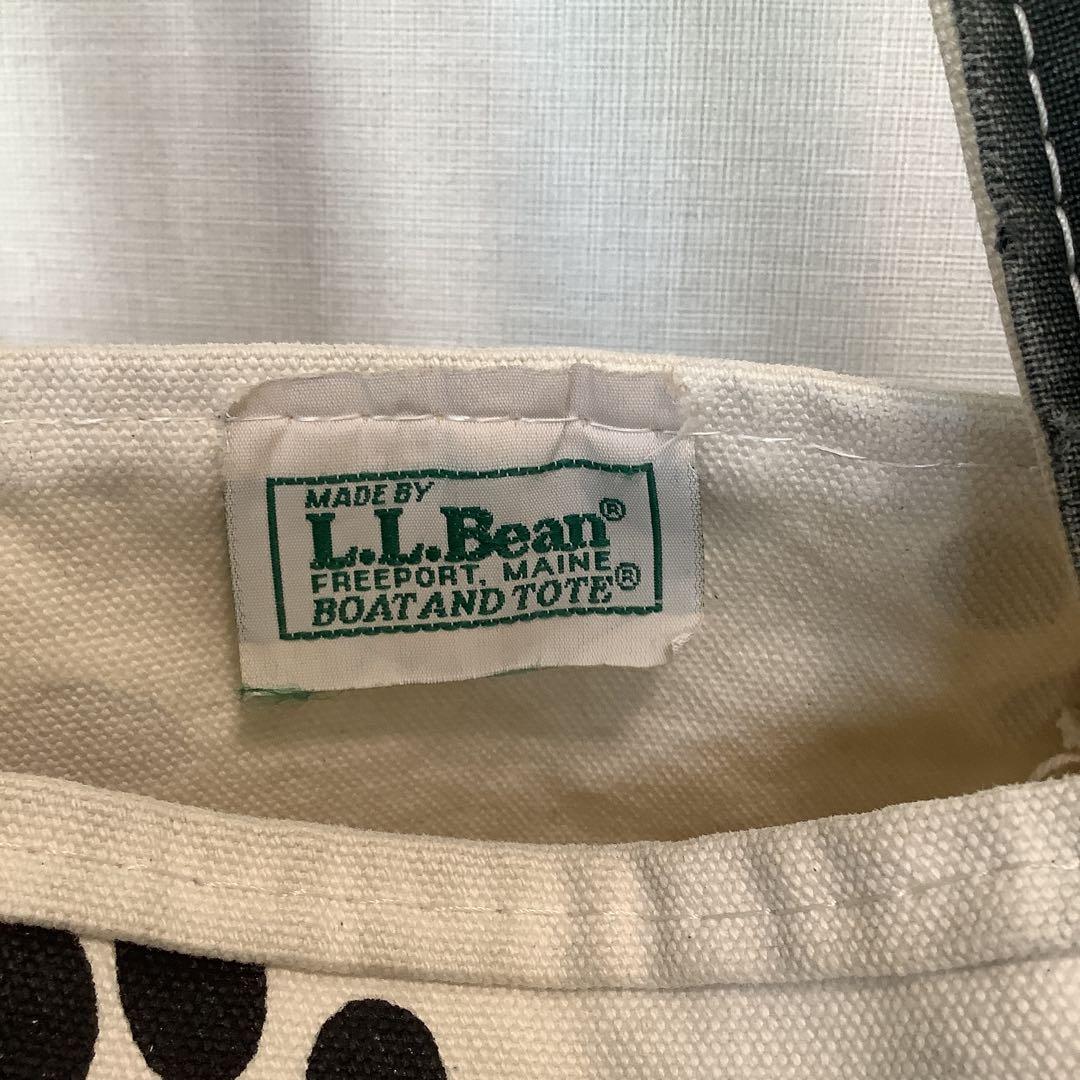 L.L.Bean エルエルビーン　希少　足跡柄トートバッグ　Lサイズ