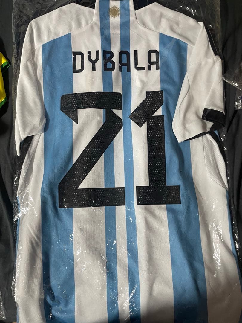 アルゼンチン代表　ディバラ　ホームユニフォーム アルゼンチン代表 2022 ホーム 半袖レプリカユニフォーム スリム