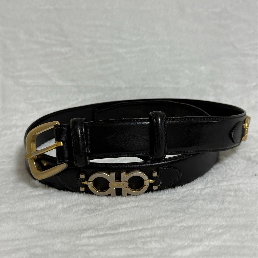フェラガモ★ベルト★ダブルガンチーニ★レザー★黒系 楽天市場】フェラガモ ベルト Ferragamo ベルト メンズ リバーシブル