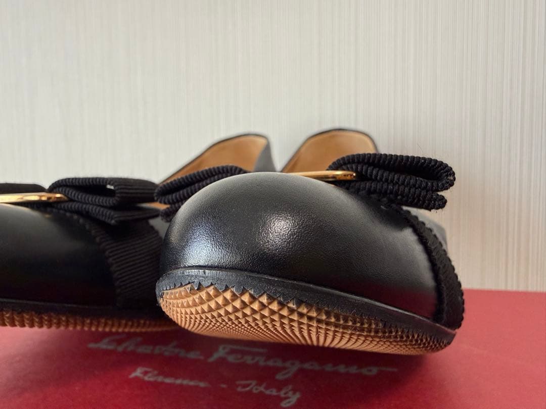 値下げ！靴 フェラガモ Ferragamo パンプス ブラック 24.5cm