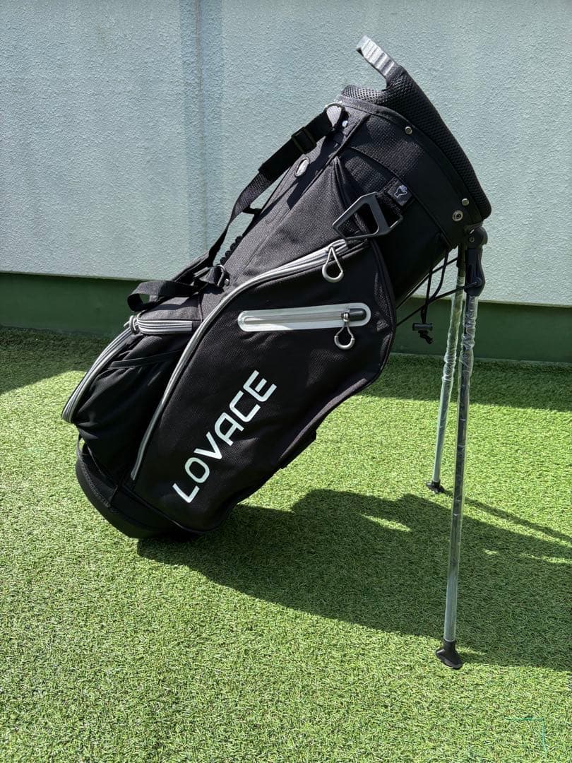 LOVACE スタンドキャディバッグ　ゴルフバッグ　新品　ブラック　軽量　防水 Amazon.co.jp: LOVACE 14WAY ゴルフスタンドバッグ 軽量ゴルフバッグ