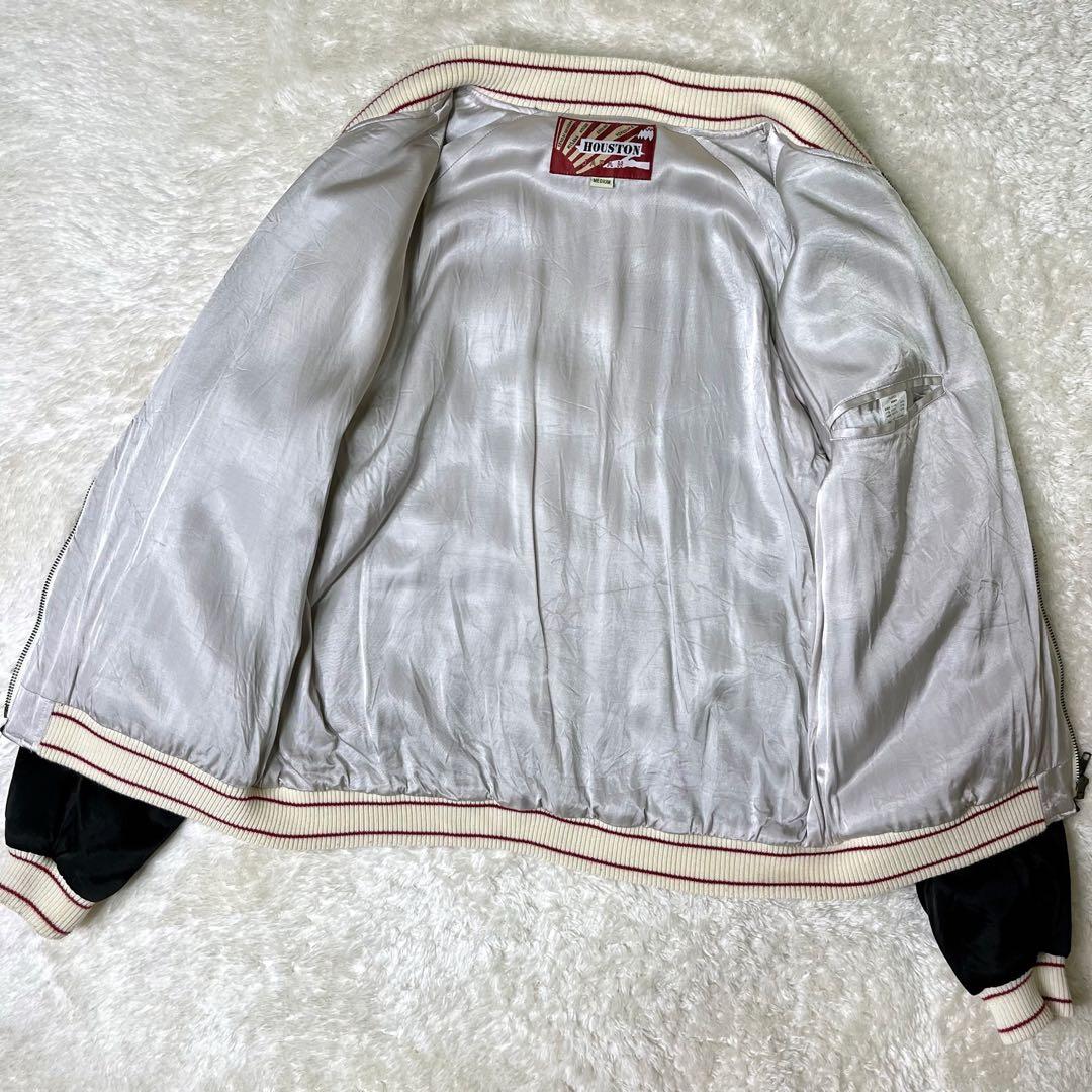 HOUSTONヒューストンスカジャン虎、龍、富士、ブラックM - メルカリ