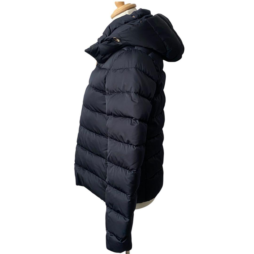 極美品】 ヘルノ ダウンジャケット 2way フード着脱 ネイビー 40
