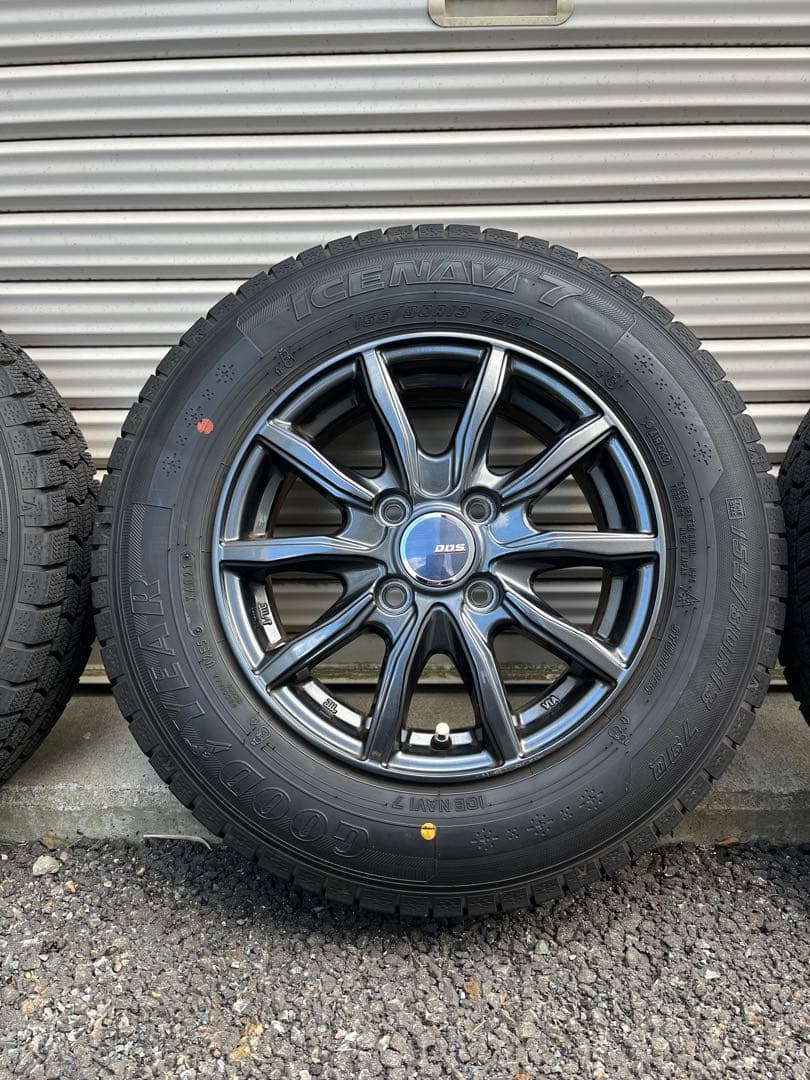 13インチスタッドレス　極美品　155/80/R13 軽自動車