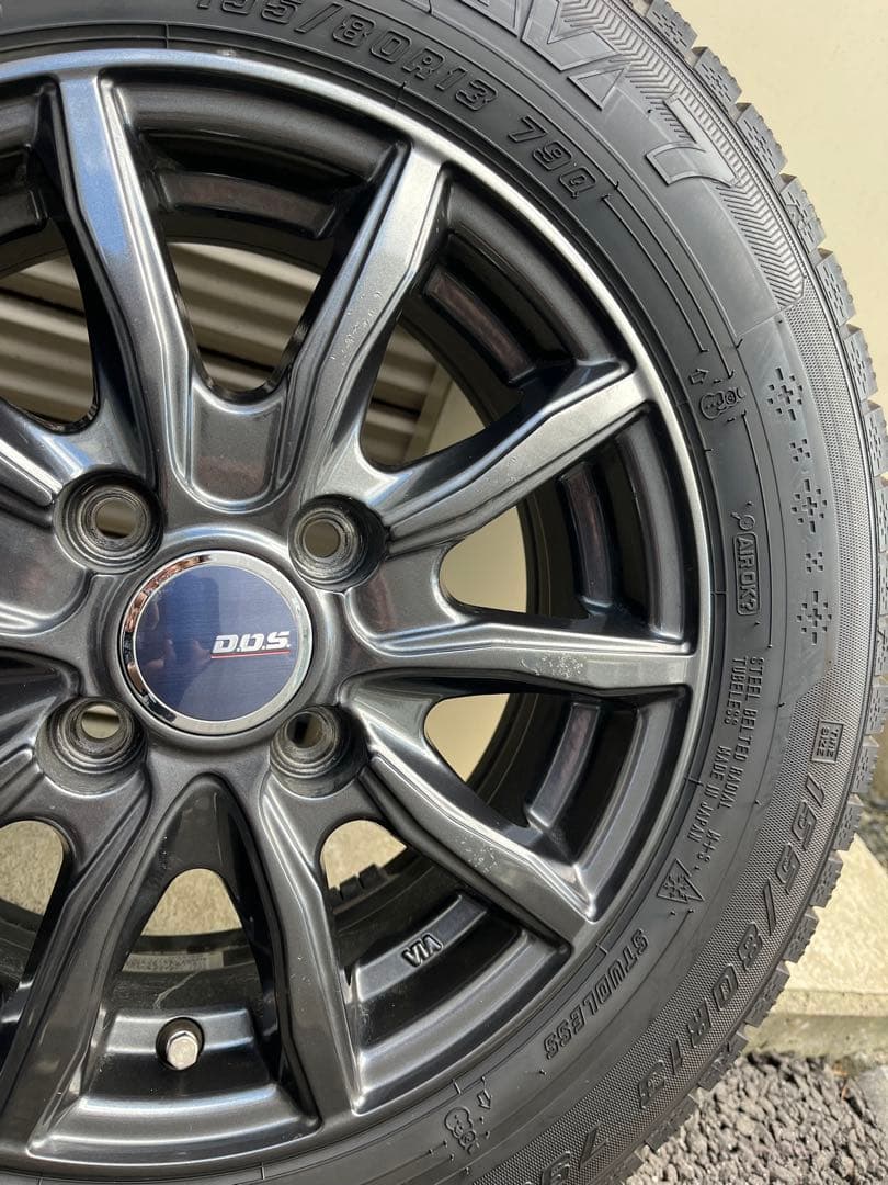 13インチスタッドレス　極美品　155/80/R13 軽自動車