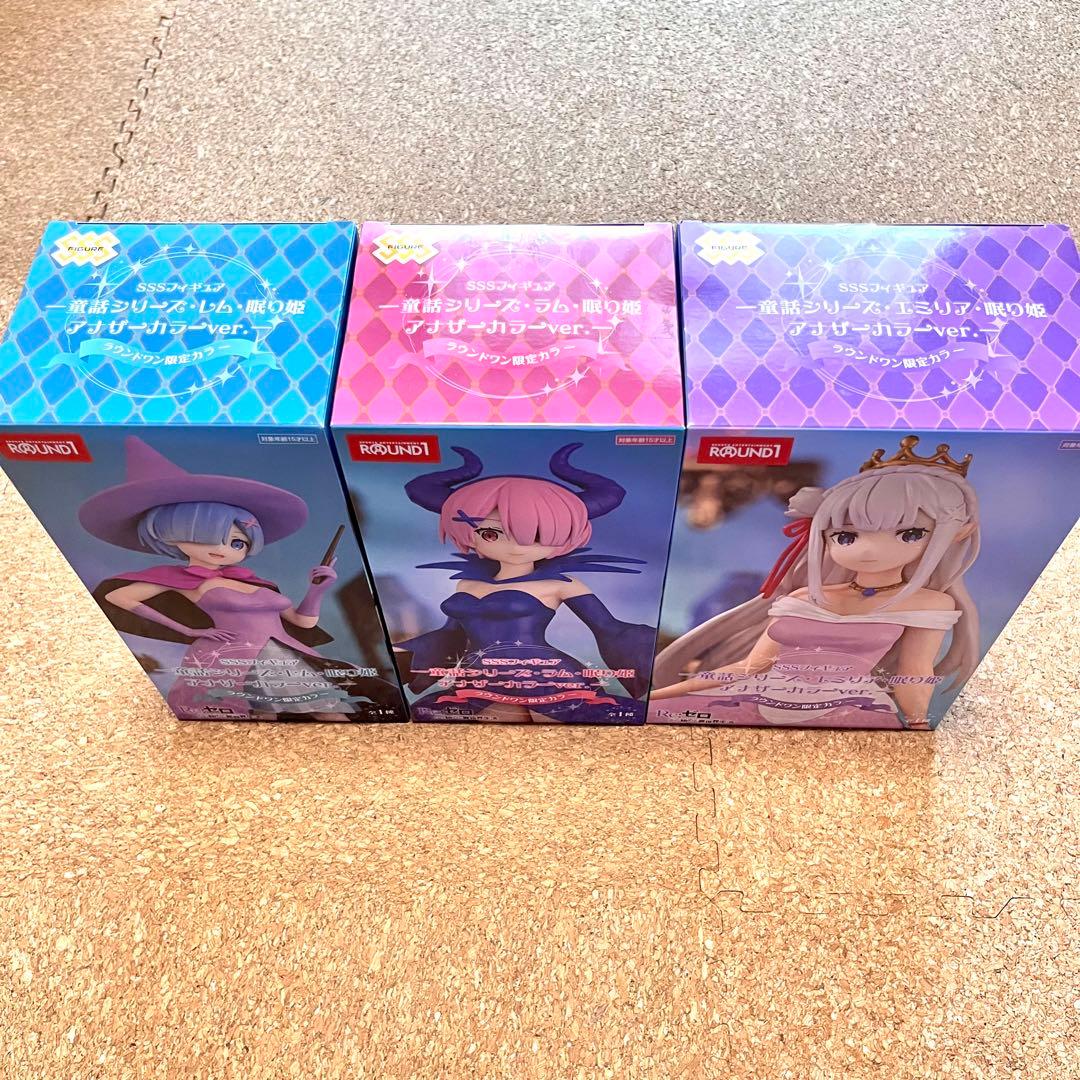 リゼロ プライズ フィギュア 3点まとめ売り ラウンドワン限定 - メルカリ