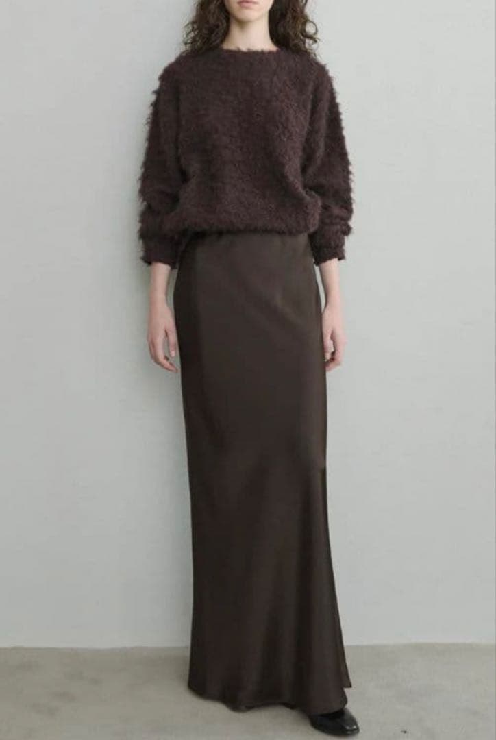 enof ace long skirt brown 01 - メルカリ