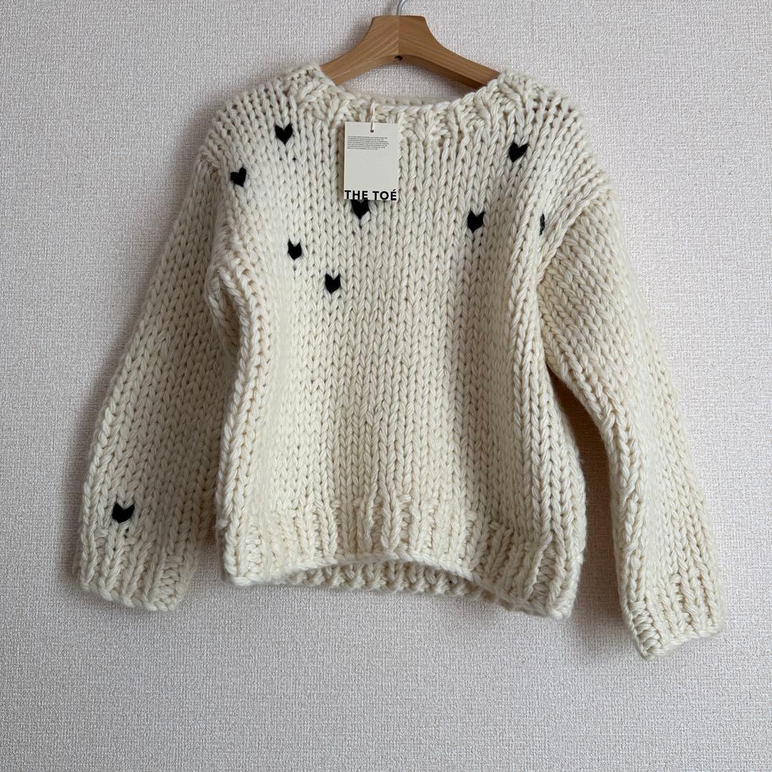 新品タグ付きTHE TOÉ Notting-Hill Heart Knit S - メルカリ