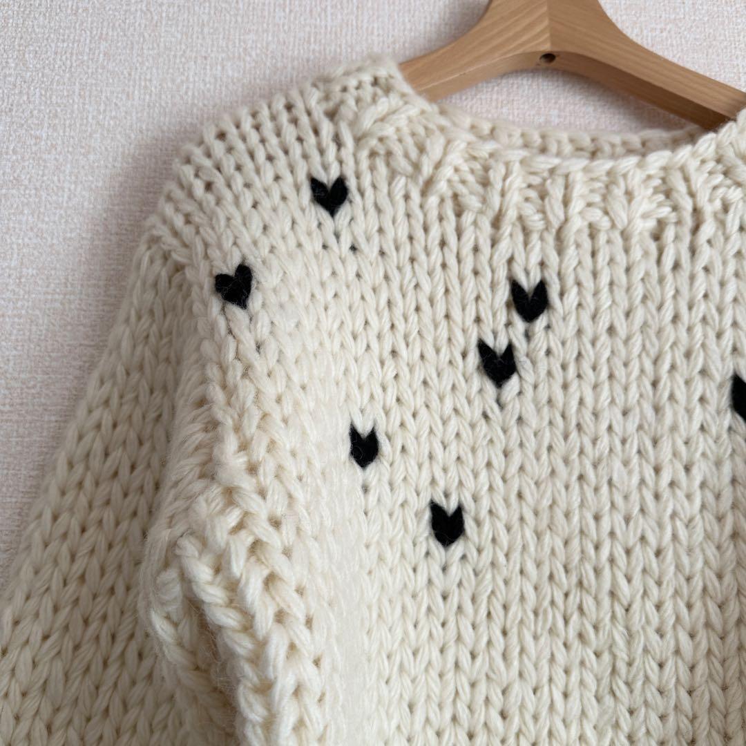新品タグ付きTHE TOÉ Notting-Hill Heart Knit S - メルカリ