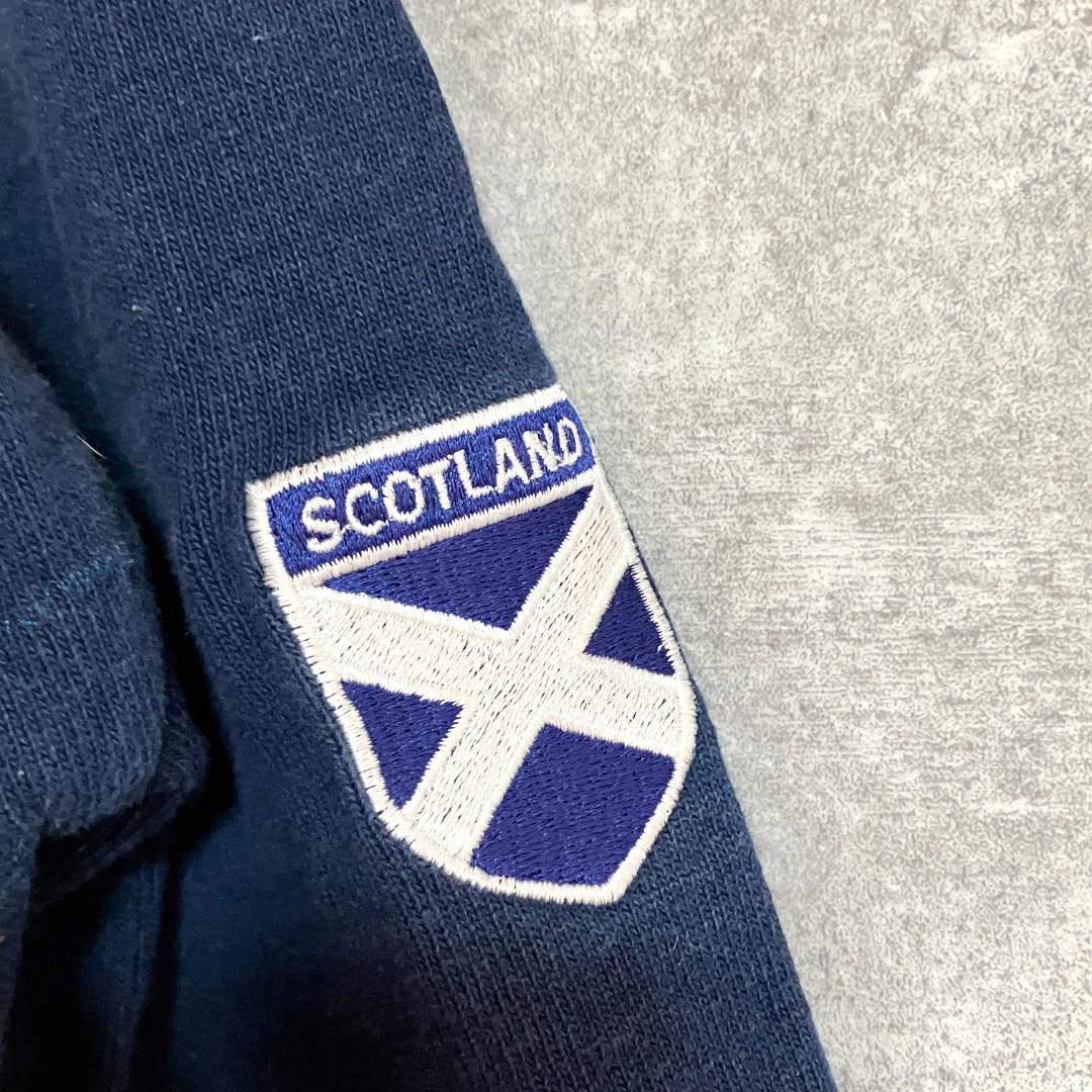 BARBARIAN スコットランド ラガーシャツ ブルー ホワイト XL - メルカリ