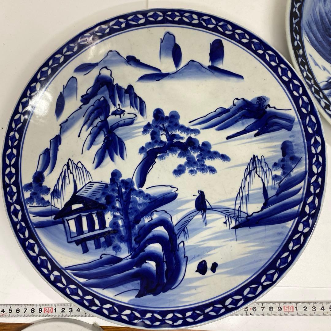 古伊万里 染錦 染付大皿4枚 美人画木箱付 タニコ 東さ7-0626⑥ - メルカリ