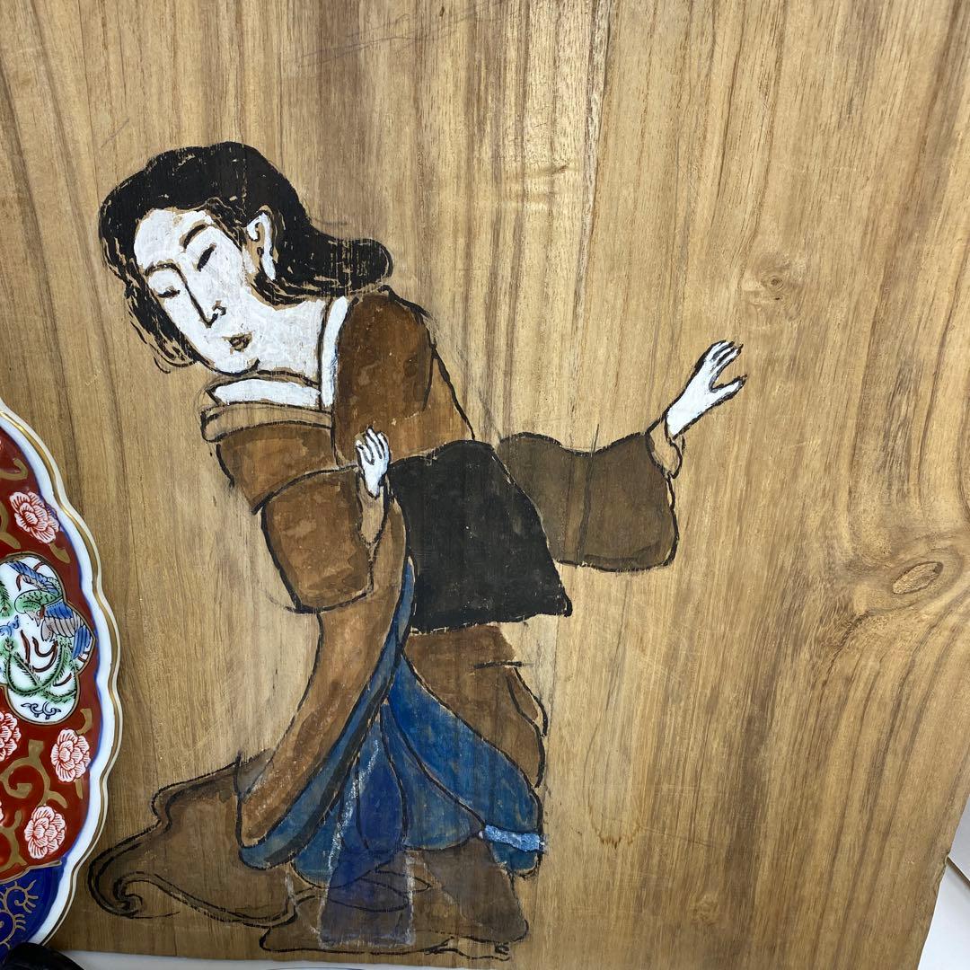 古伊万里 染錦 染付大皿4枚 美人画木箱付 タニコ 東さ7-0626⑥ - メルカリ