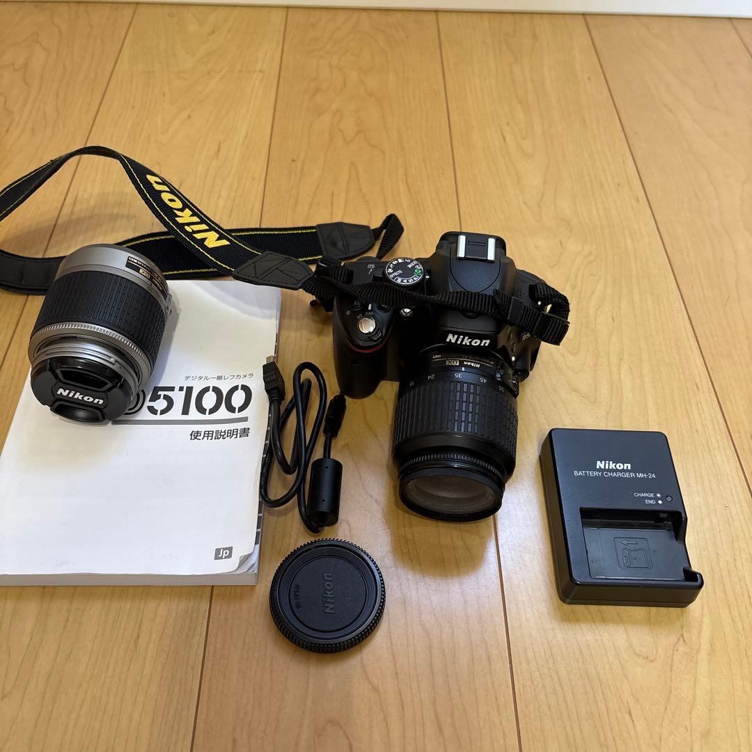 Nikon D5100 デジタル一眼レフ 2本レンズセット ニコン（Nikon） Nikon D5100 300mm ダブルレンズセット カメラ レンズ