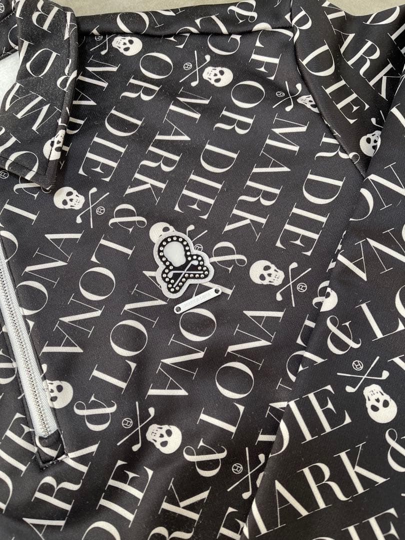 MARK & LONA スカルプリント ジップアップシャツ サイズ48(L) - メルカリ