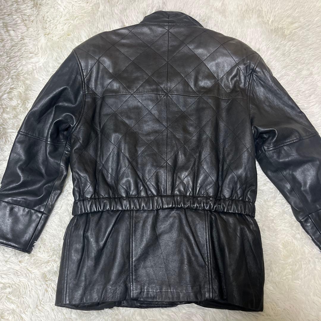 y2k gimmick highneck leather jacket シープ - メルカリ