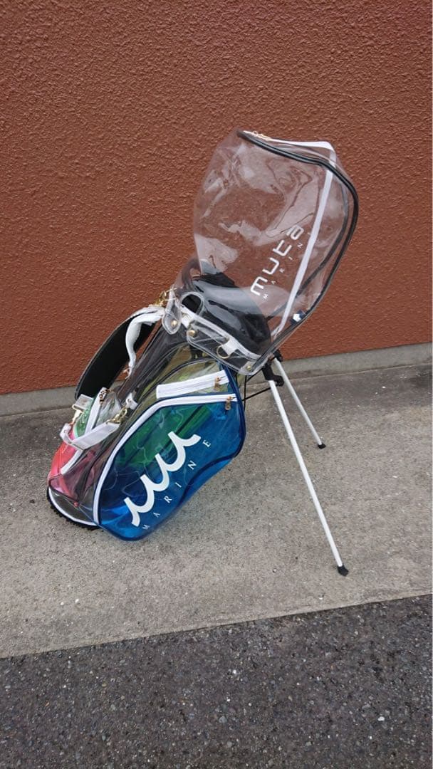 muta marine ムータマーリン　クリア　スケルトン　キャディバック Golffreaks｜ゴルフショップ / TOSHIN×muta コラボクリアキャディ