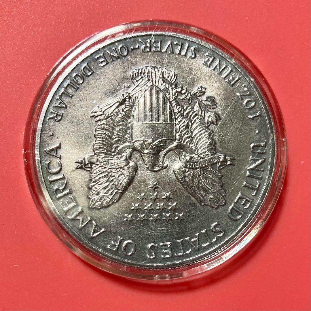 ゆ*き様 アメリカ　イーグル銀貨　1オンス　31.4g　1989　ケース付