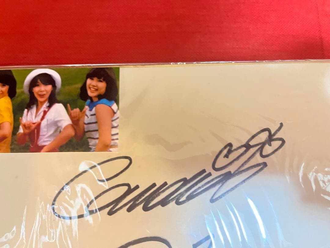 キャンディーズ直筆サイン色紙　昭和レトロ当時物