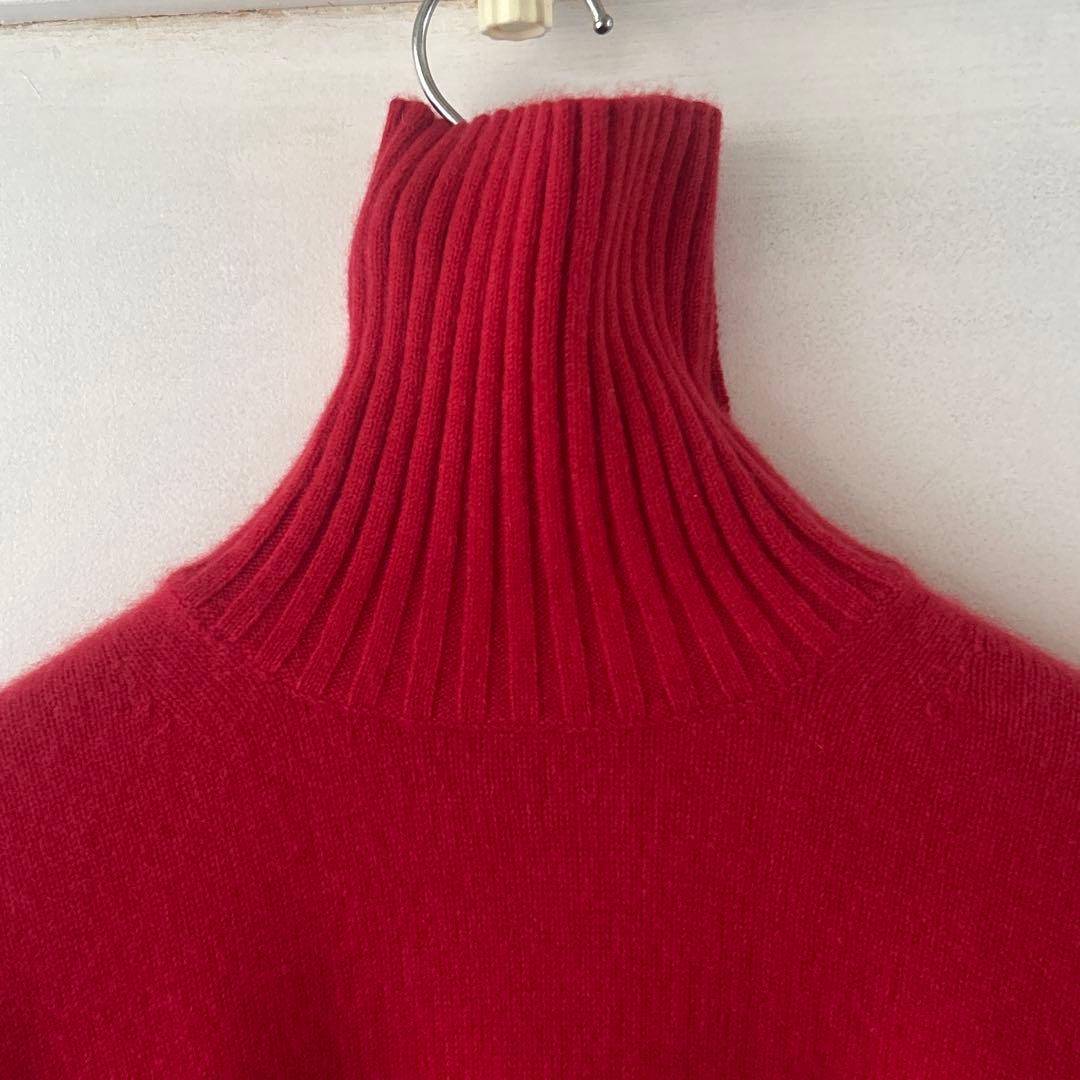 美品 ユニクロ プラスJ ミドルゲージ カシミヤブレンド タートルネック