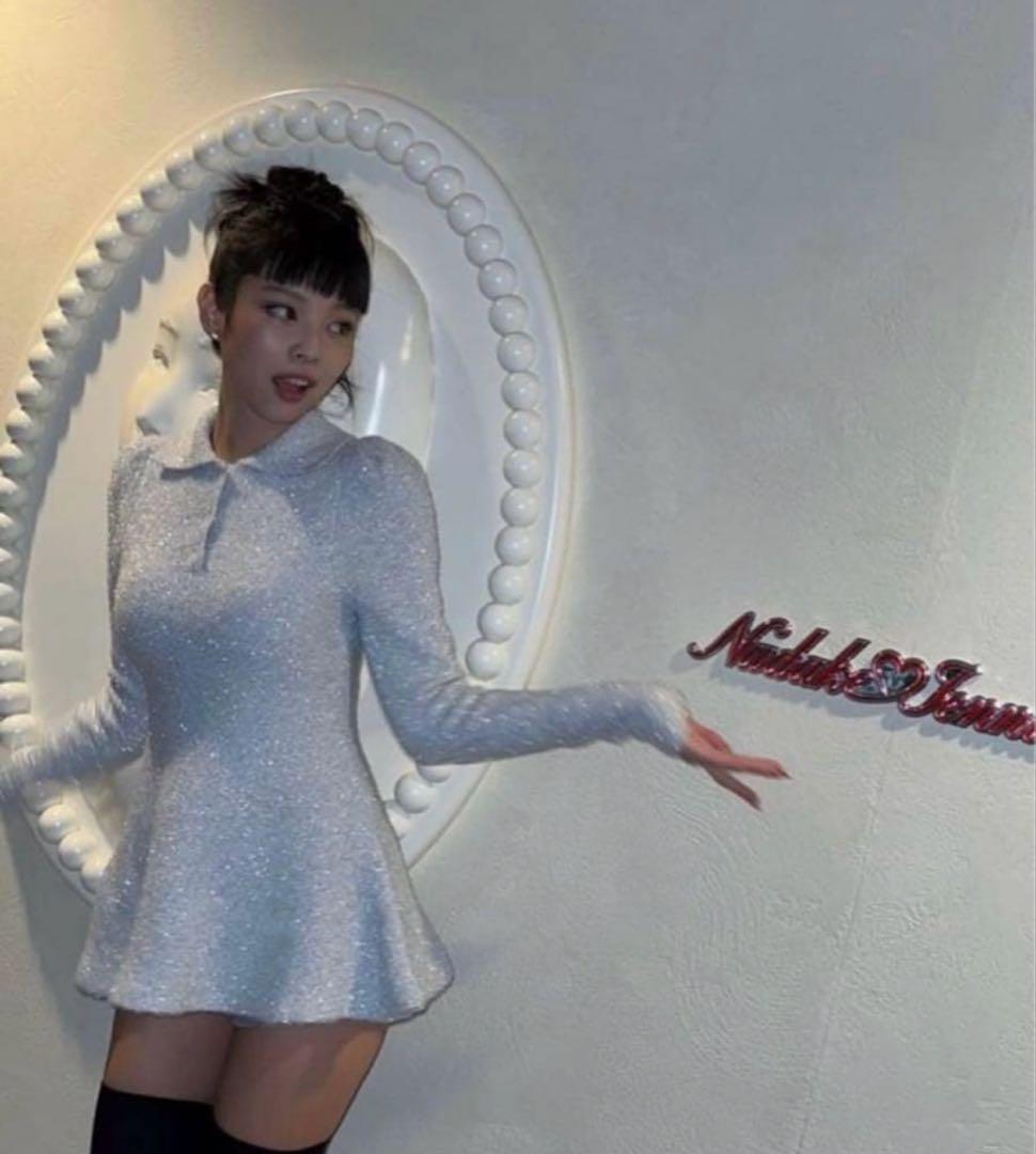 bibiy LISA PEPURAMU KNIT シルバー - メルカリ