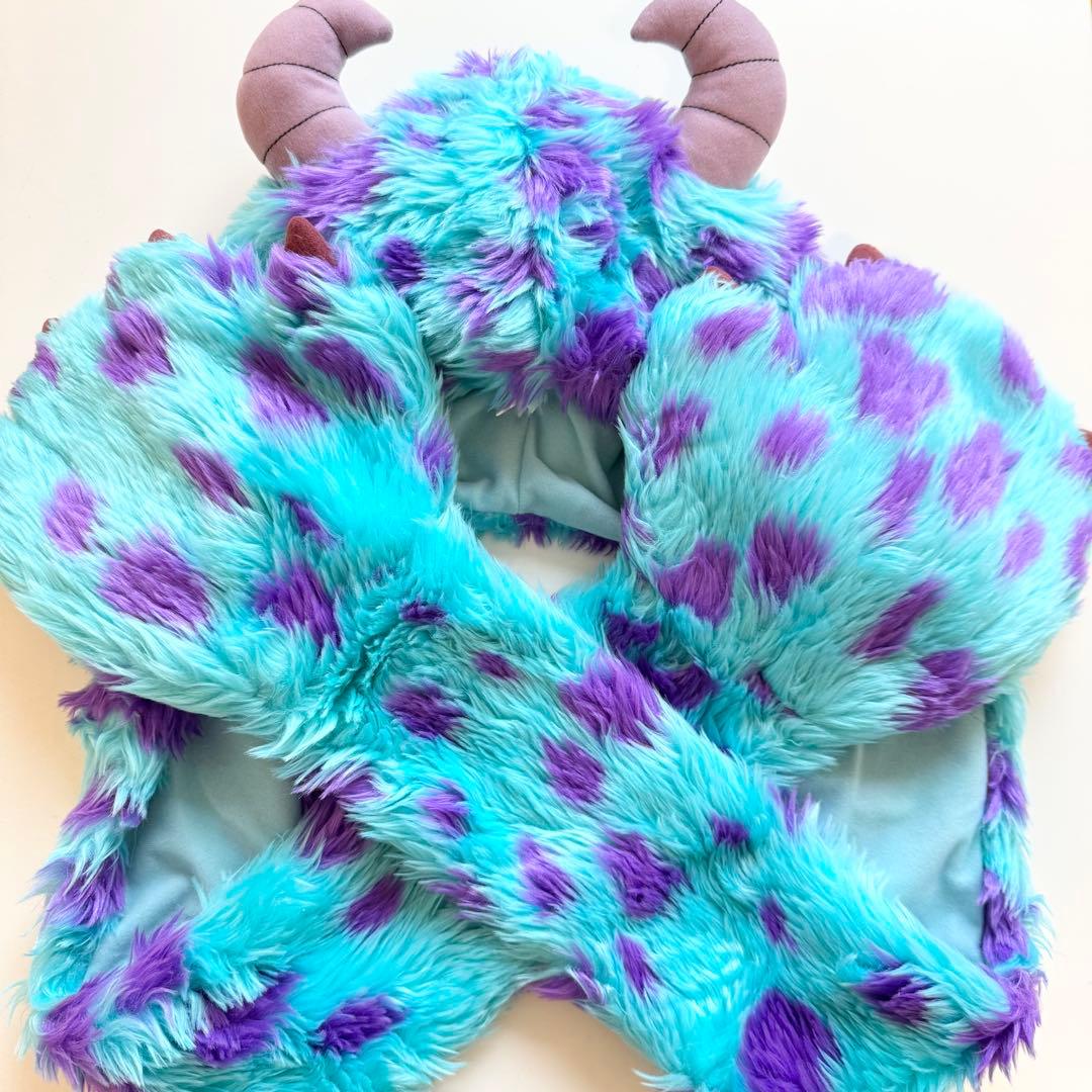 ディズニー ファンキャップマフラー モンスターズインク サリー 水色