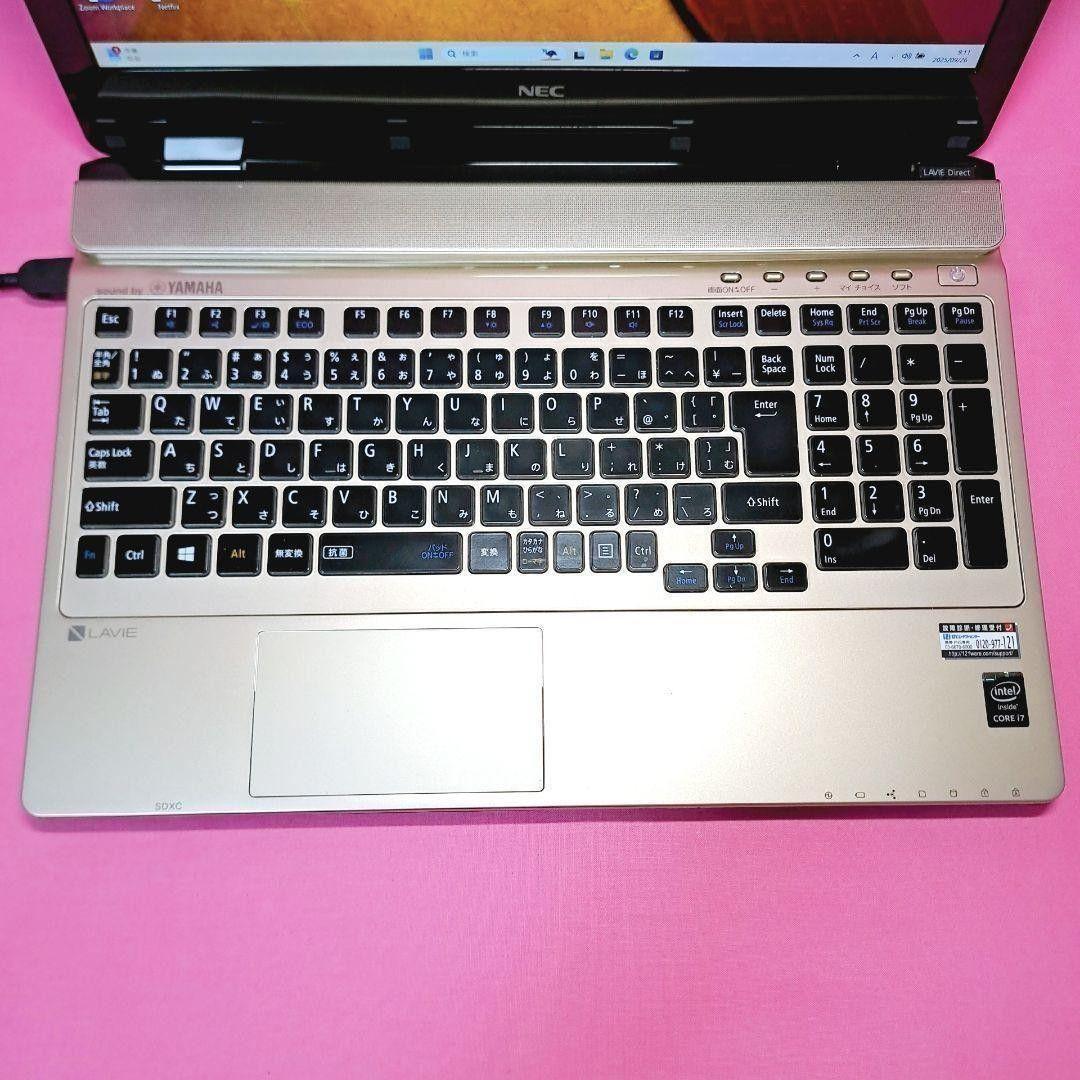 G64 設定済 NECノートパソコン Lavi i7/8GB Windows11 - メルカリ
