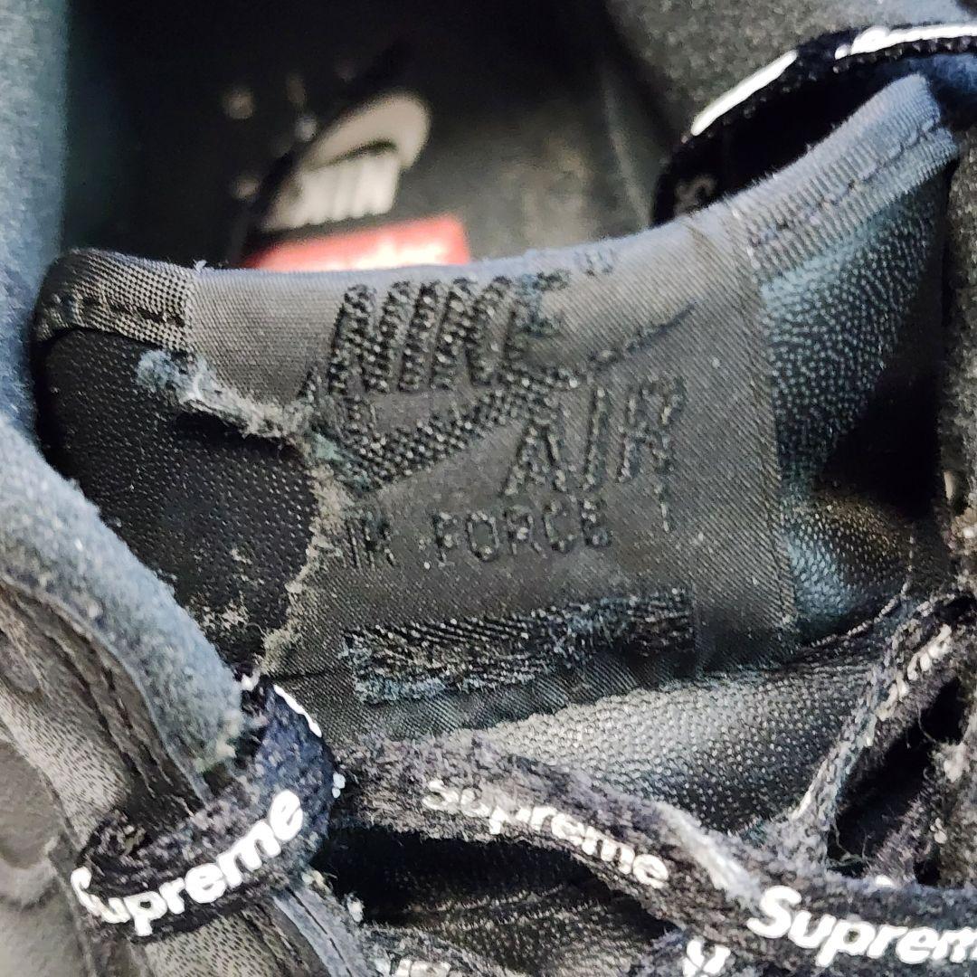 ナイキ　エアフォース1 Supreme ブラック　28.5cm