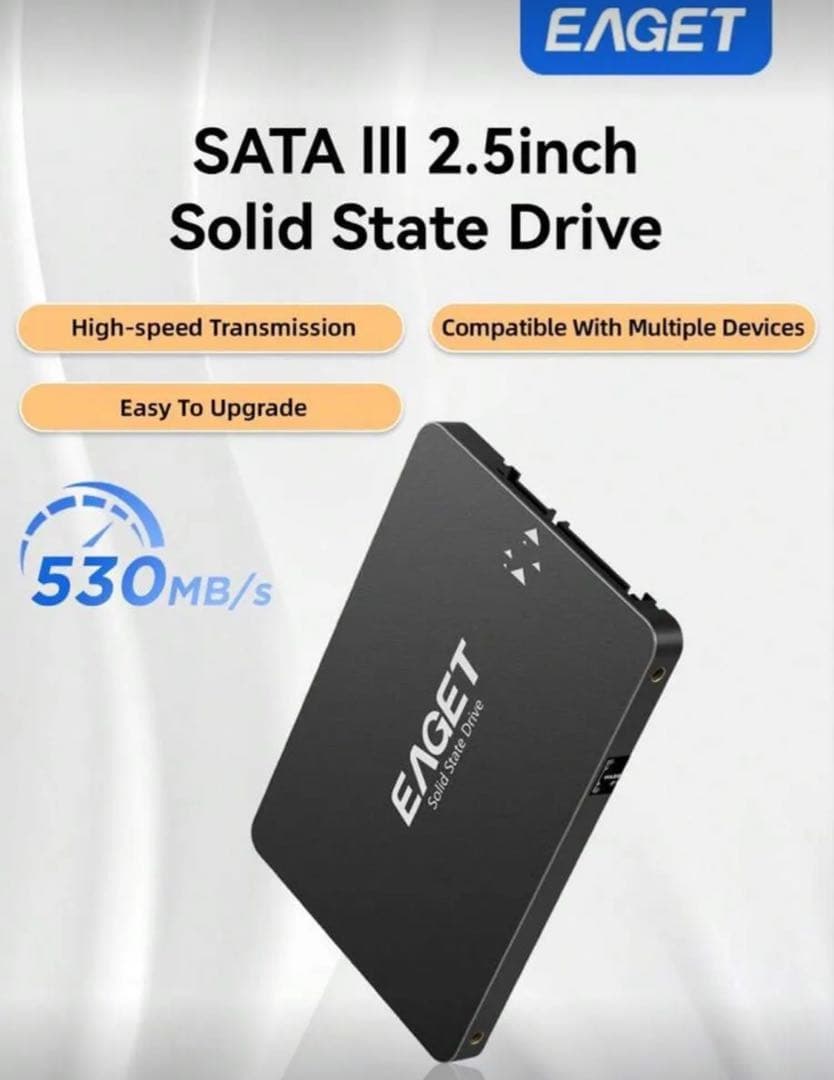 新品未使用 EAGET 480GB 2.5インチ SATA3 SSD ソリッド - メルカリ