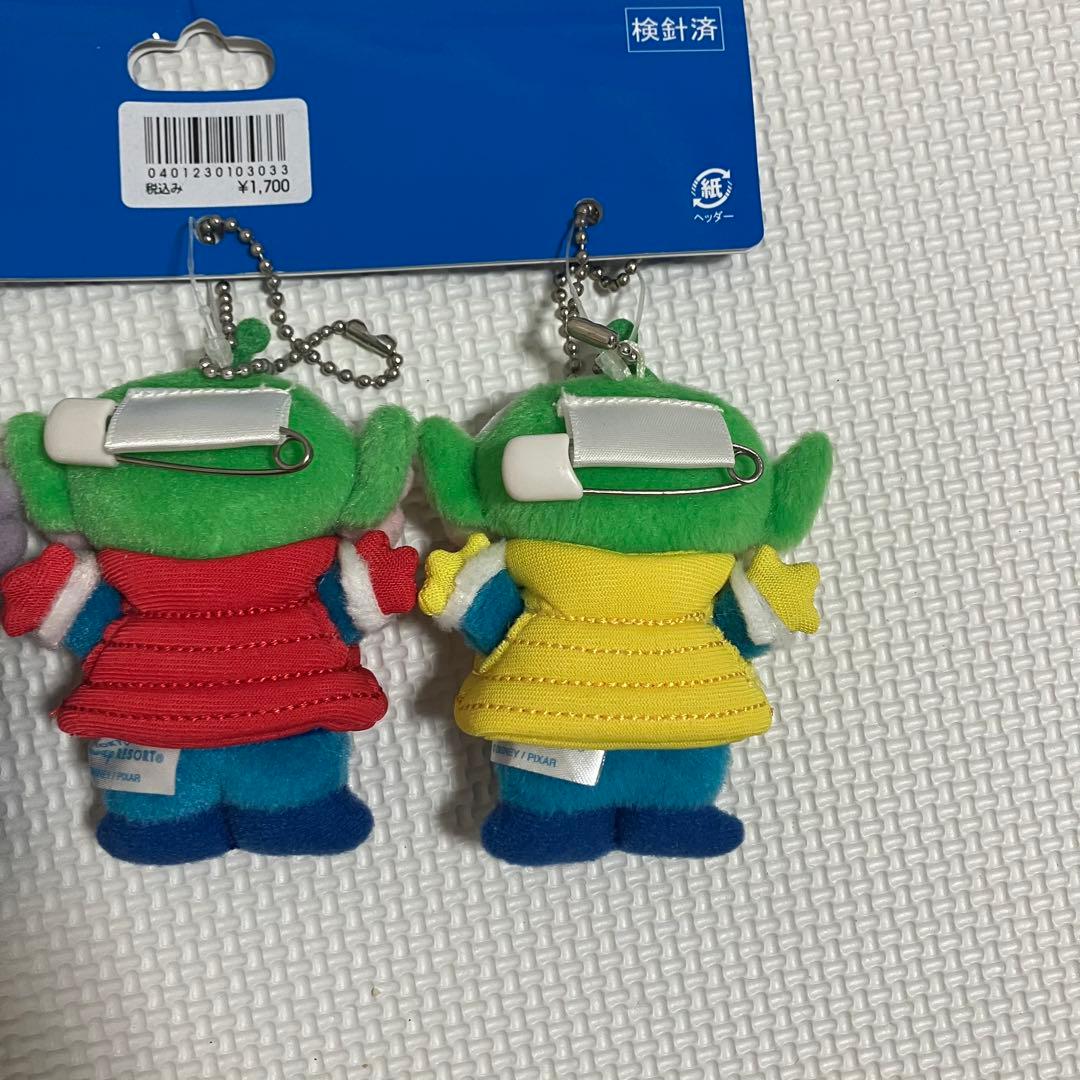 新品　トイストーリー　リトルグリーンメン ぬいぐるみバッジ