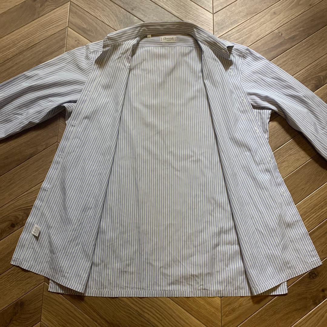 Charvet シャルべ フランス製 ストライプシャツ - メルカリ