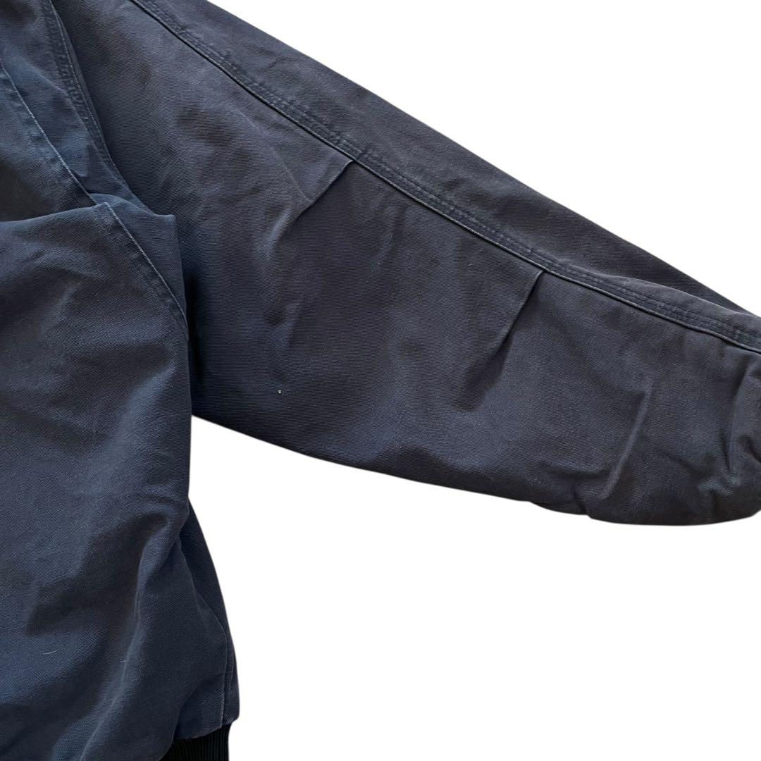 BERNE アクティブジャケット 企業ロゴ M フェード ダック地 短丈 古着