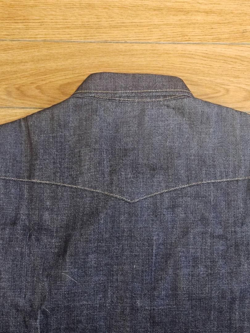 送料無料/新品未使用 DOUBLE RRL ダークデニムノンウォッシュ シャツ